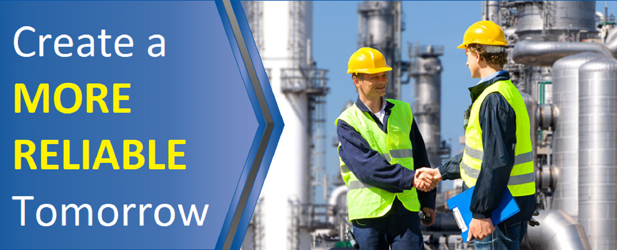 A picture of Wrenchright's tagline Create a More Reliable Tomorrow